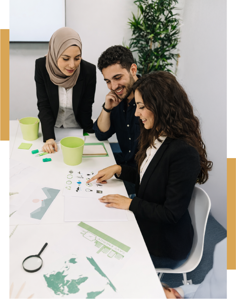 image équipe engagées RSE développement durable entreprise green