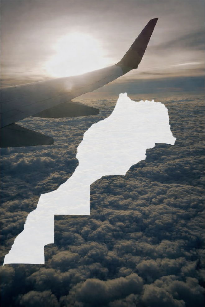 Avion au-dessus des nuages illustrant la mobilité internationale et les opportunités pour la diaspora marocaine