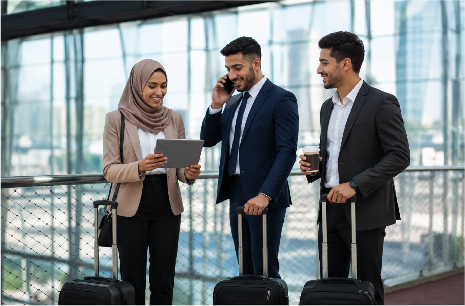 Talents marocains locaux et issus de la diaspora échangeant dans un environnement professionnel international