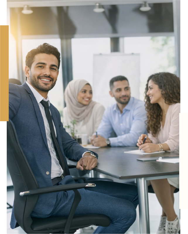 Équipe de consultants en recrutement illustrant l’ADN humain et collaboratif d’Evotrust