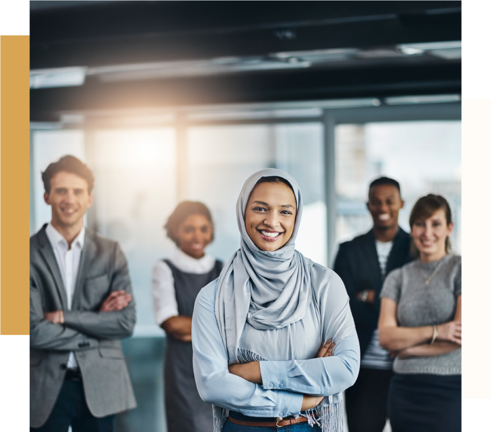 Équipe multiculturelle de talents accompagnés par le cabinet de recrutement Evotrust